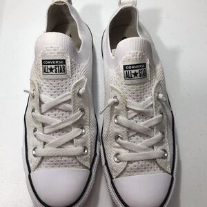 Converse All Star White Sneakers Size 9 SB-01